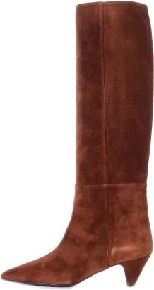 Anna F. Over-knee Boots - Dames - Laarzen met Hak - Bruin - 36 EU - Schoenen