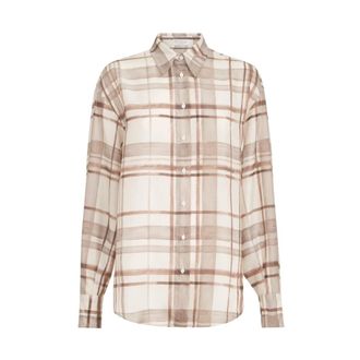Brunello Cucinelli Shirts - female - Brunello Cucinelli - Shirts - Brown - L - Blouses & Shirts