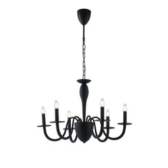 Netlighting ARMSTRONG 6 Light Chandeliers Black 78x53cm | Size: 78x53 cm