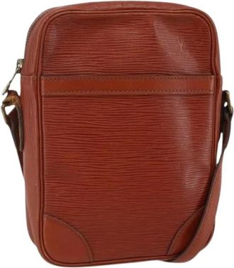 Louis Vuitton Pre-owned Vintage Cross Body Bag - Dames - Vintage Schoudertas - Bruin - ONE Size - Leer - Vintage