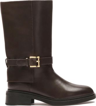 Kazar Selari Hoge Laarzen - Dames - Hoge Laarzen - Bruin - 37 EU - Leer - Schoenen