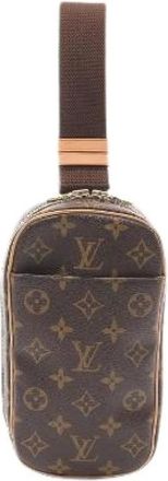 Louis Vuitton Pre-owned Cross Body Bags, male, Brown, Size: ONE SIZE Pre-owned Pochette Gange Monogram Shoulder Bag