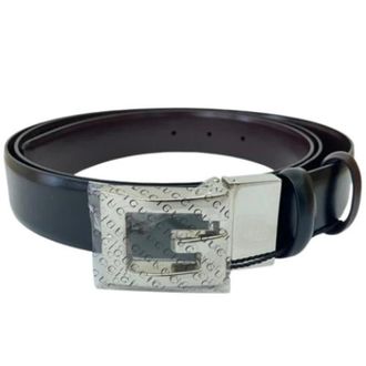 Gucci Pre-owned Vintage Riem - Heren - Vintage Accessoires - Zwart - ONE Size - Leer - Vintage