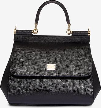 Dolce & Gabbana Handtasche aus Dauphine-Leder Medium Sicily