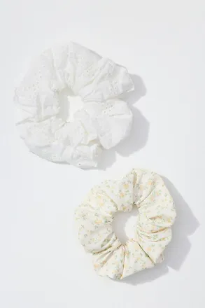serefina Satin Scrunchies, Set of 2