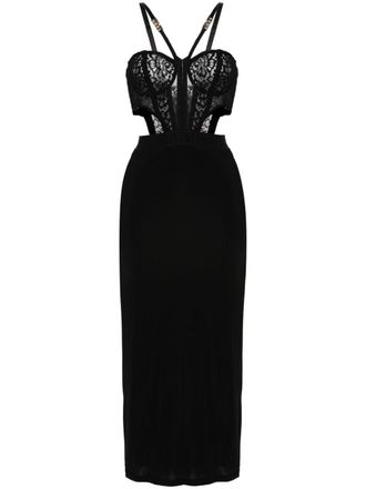Versace Jeans Couture panelled-design dress - Black