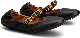 Tod's Ring Mary Jane Flat in Nero at Nordstrom, Size 8.5Us