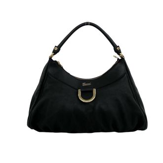 Gucci Black Leather Handbag Shoulder Bag Tote Bag (Pre-Owned)