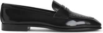 Churchs Onyx Penny Loafers - Dames - Loafers - Zwart - 41 EU - Leer - Schoenen