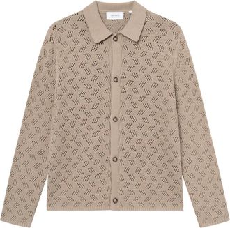 Les Deux openwork shirt - men - Cotton - S - Neutrals