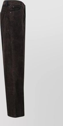 Frame Denim wide-leg corduroy trousers and pockets