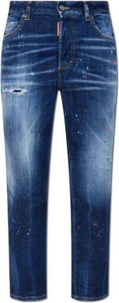 Dsquared2 Jeans Boston - Dames - Regular Fit Jeans - Blauw - XS - Jeans
