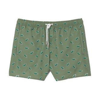 Lacoste Heren, Badkleding, Groen, Maat: L Poliester