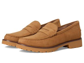 Cole Haan Treena Lug Loafers Womens Shoes Golden Honey Corduroy Suede : 9.5 B - Medium, Leather