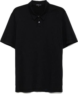 James Perse Polo Lotus con effetto spazzolato - Blu