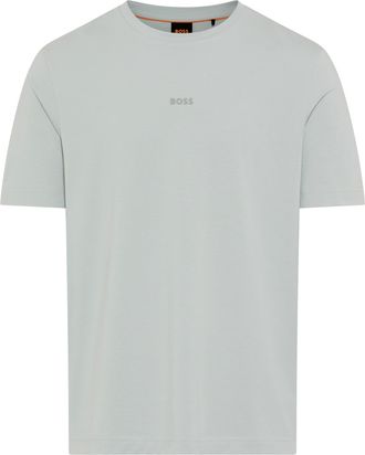 Boss Orange by Hugo Boss T-Shirt BOSS ORANGE TChup, Herren, Gr. 4XL, silber043, Single Jersey, Obermaterial: 96% Baumwolle, 4% Elasthan, unifarben, relaxed fit h&uuml;ftlang, Rundh