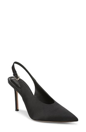 Favorite Daughter Remy Pointed Toe Slingback Sandal in Black at Nordstrom, Size 6.5