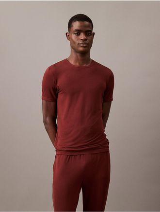 Calvin Klein Mens Ultra-Soft Modern Sleep Tee - Red - M