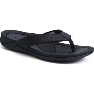 Strive Footwear Wave Waterproof Flip Flop in Black at Nordstrom, Size 8.5