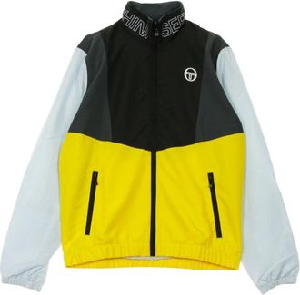 Sergio Tacchini Track Jacket in Zwavel/Zwart - Heren - Zomerjassen - Veelkleurig - S - Jassen