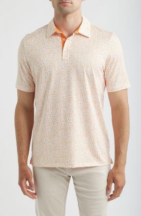 Johnston & Murphy XC+ Performance Game Day Polo in Brt Orange at Nordstrom, Size Xx-Large