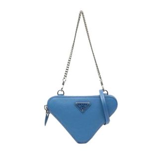 Prada Pre-owned Vintage Saffiano Crossbody Bag - Dames - Pre-owned - Blauw - Maat: ONE Size Leer