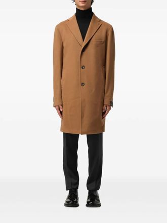 Tagliatore Kasjmier jas met drie knopen - Bruin