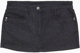 Patrizia Pepe Navy Blue Denim Womens Skirt