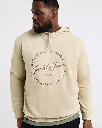 Jack & Jones Jack & Jones Grayson Logo Hoodie - Cream