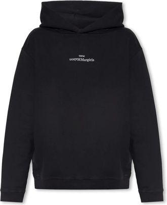 Maison Margiela Hooded Sweatshirt - Heren - Hoodies - Zwart - XL - Katoen - Hoodies & sweatvesten