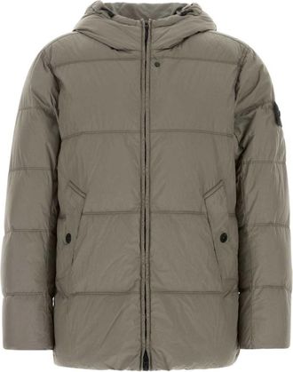 Stone Island Grey Quilted Hood Jacket