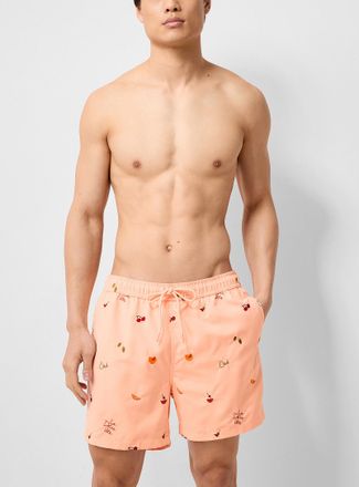 Simons Mens Vacation embroidery swim short 5