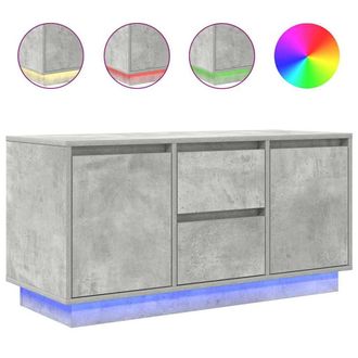 Berkfield Home TV Cabinet with LED Lights Concrete Grey 100x41x50 cm | Size: 100 x 41 x 50 cm