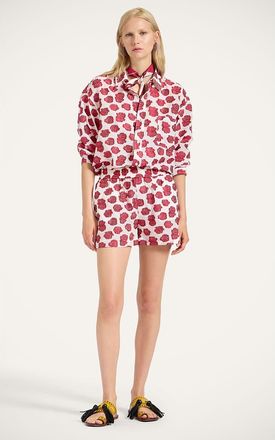 La DoubleJ Pull-Up Shorts in Rose White at Nordstrom, Size X-Small