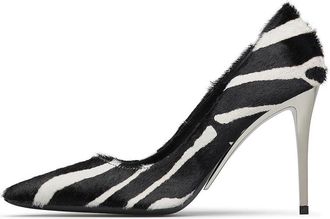 Loriblu Sculpture Heel Pumps - Dames - Pumps - Zwart - 36 EU - Leer - Schoenen