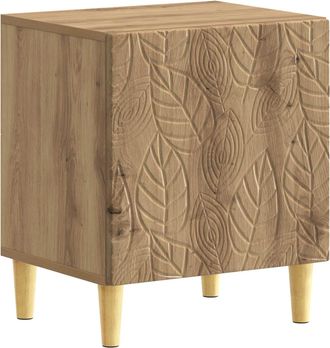 vidaXL Mesita De Noche Roble Artisan 43 X 34,5 X 50 Cm Vidaxl