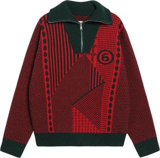 Maison Margiela Trui - Dames - Ronde hals truien - Veelkleurig - M - Truien & Vesten