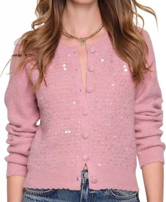 Heartloom Lettie Cardigan In Pink