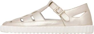 Voile Blanche Schoenen, Dames, Geel, 41 EU, Leer, Semi-gesloten sandalen