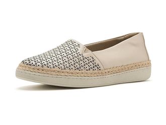 Trotters Accent Perf Womens Flat Shoes Ivory : 8.5 N (AA), Leather