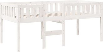 vidaXL Cama Para Ni&ntilde;os Sin Colch&oacute;n Madera Maciza Pino Blanca 80x200 Cm Vidaxl
