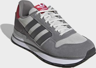adidas Sneaker ADIDAS ORIGINALS ZX 500 RS, Damen, Gr. 42,5, grau four, grau five, better scarlet, Leder, Textil, Schuhe Sneaker