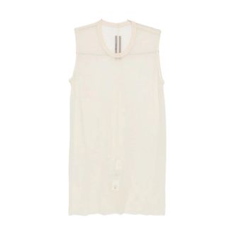 Rick Owens Canotta basic Sl T burro - - Tops - Uomo - Bianco - L