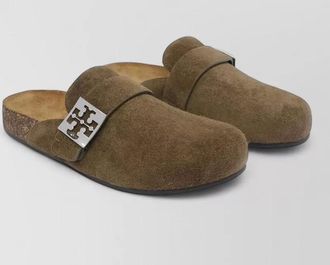 Tory Burch suede mellow mules