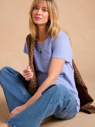 Envie de Fraise Umstands-T-Shirt mit Leinen ENVIE DE FRAISE azurblau