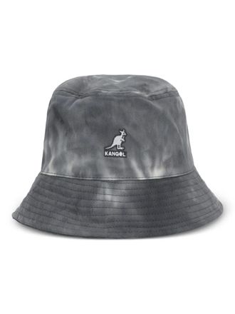 Kangol tie-dye logo bucket hat - women - Fabric - M - Grey