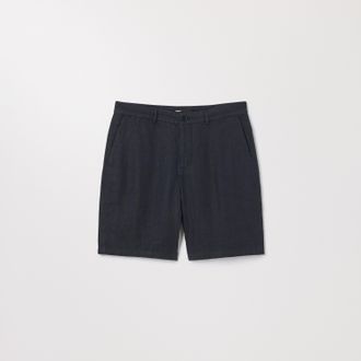 Asket The Linen Shorts Dark Navy