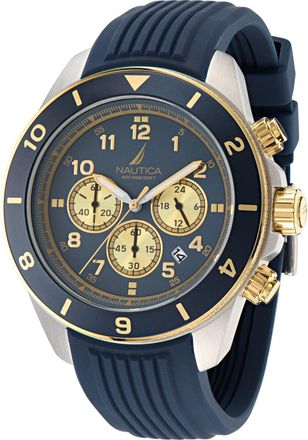 Nautica Mens Nautica One Silicone Chronograph Watch