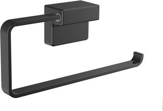 Emco Anillo De Toalla Emco Cue, Abierto A La Derecha, Negro, 325513300