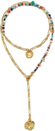 Sequin Rickie Layered Convertible Necklace in Multi/Gold at Nordstrom